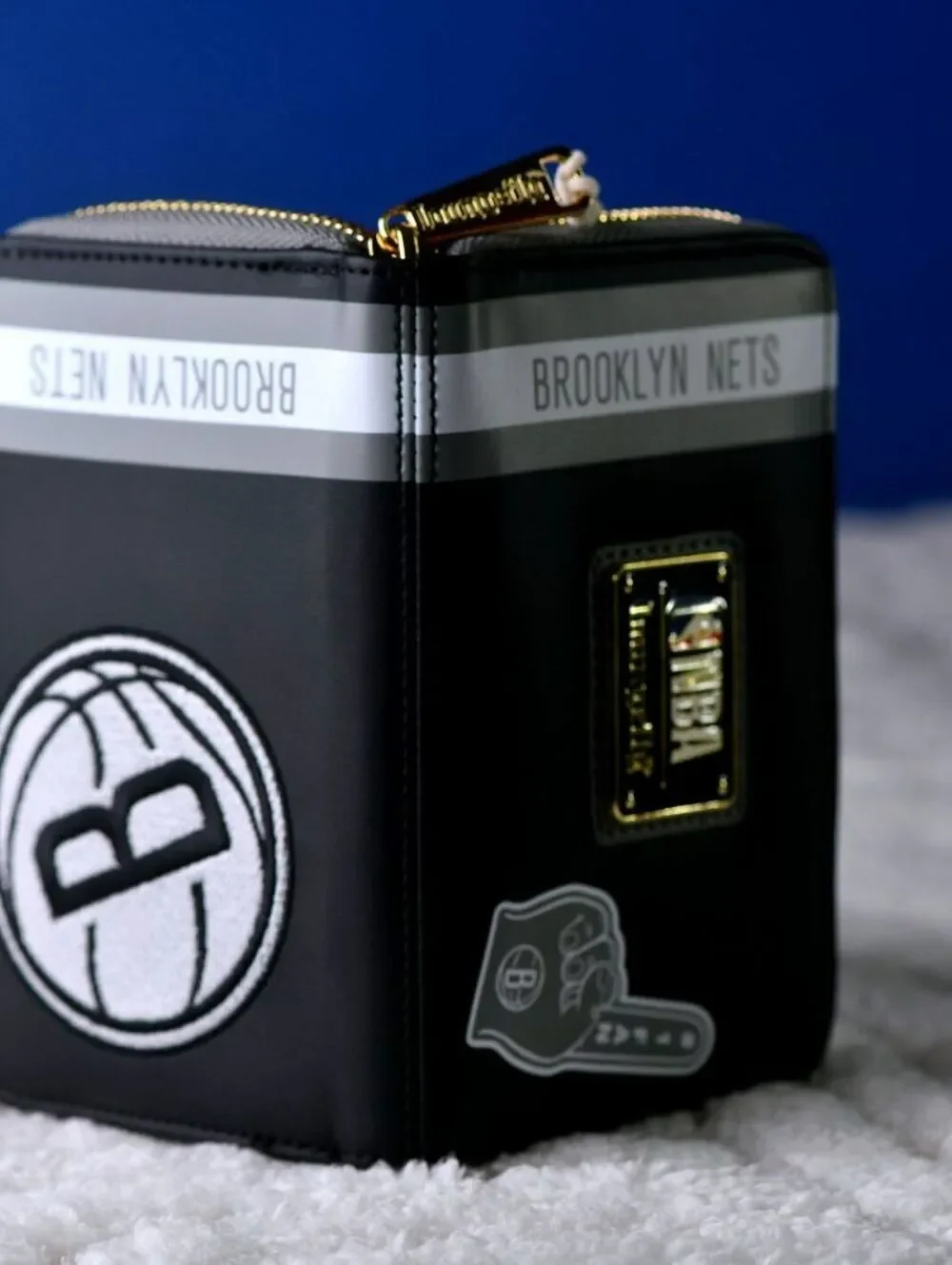 NBA Brooklyn Nets Patch Icons Mini Backpack & Wallet - NWT